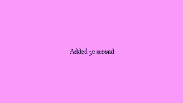 Added 30 second Shera commercial